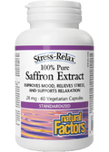 Stress-Relax Saffron Extract (100% Pure) 28mg - 60 V-Caps