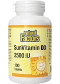 SunVitamin D3 2,500iu - 100 Tabs