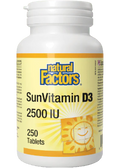 SunVitamin D3 2,500iu - 250 Tabs