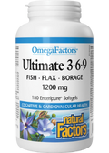 Ultimate Omega Factors 3-6-9 1,200mg - 180 Softgels