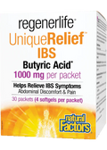 RegenerLife UniqueRelief IBS Butyric Acid 1000mg - 30 Packets
