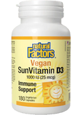 Vegan SunVitamin D3 1,000iu - 180 V-Caps