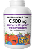 Vitamin C 500mg (Blueberry/Raspberry/Boysenberry) Chewable - 180 Wafers