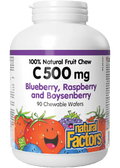 Vitamin C 500mg (Blueberry/Raspberry/Boysenberry) Chewable - 90 Wafers