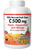 Vitamin C 500mg (Peach/Passion Fruit/Mango) Chewables - 180 Wafers