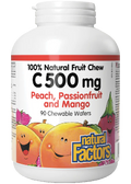 Vitamin C 500mg (Peach/Passion Fruit/Mango) Chewables - 90 Wafers