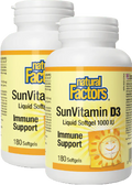 SunVitamin D3 1,000iu - 180 + 180 Softgels (2 For Deal) + BONUS