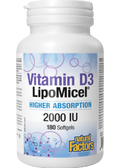 Vitamin D3 LipoMicel 2000iu - 180 Softgels