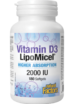 Vitamin D3 LipoMicel 2000iu - 180 Softgels