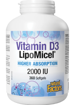 Vitamin D3 LipoMicel 2000iu - 360 Softgels