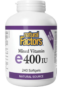 Vitamin E 400iu Mixed Tocopherols - 240 Softgels + BONUS