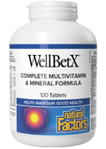 WellBetX Complete Diabetic Multivitamin Mineral - 120 Tabs