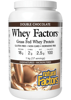 Whey Factors Protein (Double Chocolate) - 1kg + BONUS