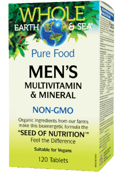 Whole Earth & Sea Men's Multivitamin And Mineral - 120 Tabs + BONUS