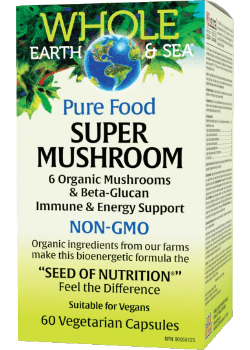 Whole Earth & Sea Pure Food Super Mushroom - 60 V-Caps