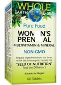 Whole Earth & Sea Pure Food Women's Prenatal Multivitamins - 60 Tabs + BONUS