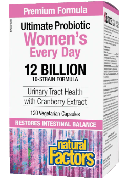 Women's Every Day Probiotic With Cranberry Extract - 120 Caps + BONUS