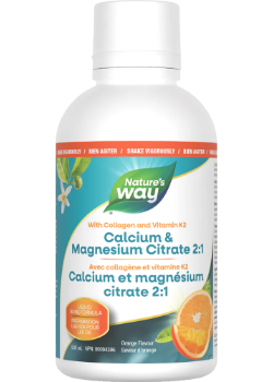 Calcium & Magnesium Citrate 2:1 With Vitamin K2 And Collagen (Orange) - 500ml + BONUS