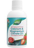 Calcium & Magnesium Citrate 2:1 With Vitamin K2 And Collagen (Strawberry) - 500ml + BONUS