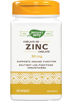 Zinc Chelate 30mg - 100 Caps