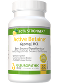 Active Betaine HCL 650mg (30% Stronger) - 60 V-Caps