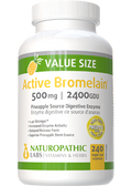 Active Bromelain 500mg (2400GDU) - 240 + 120 V-Caps FREE