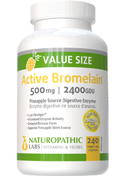 Active Bromelain 500mg (2400GDU) - 240 + 120 V-Caps FREE