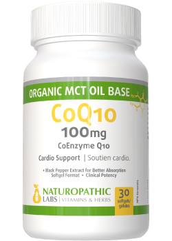 Active CoQ10 100mg (+Org. MCT Oil Base & Black Pepper) - 30 Softgels