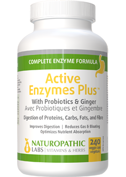 Active Multi Enzymes Plus (With Probiotics & Ginger) - 240 V-Caps + BONUS