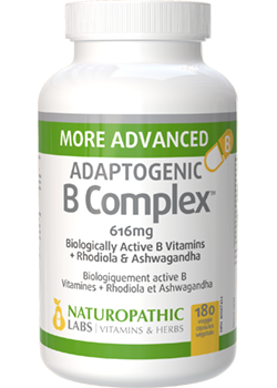 Adaptogenic B-Complex 616mg - 180 V-Caps + BONUS