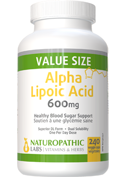 Alpha Lipoic Acid (Superior DL Form) 600mg - 240 V-Caps + BONUS