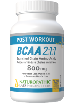 BCAA 800mg - 120 V-Caps + BONUS