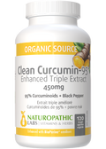 Clean Curcumin-95 (Enhanced Triple Extract) 450mg - 120 V-Caps + BONUS