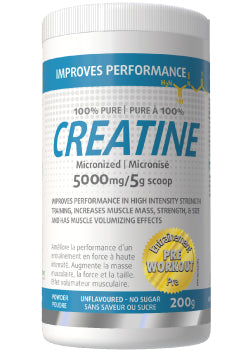 Creatine 100% Pure (Micronized) 5000mg - 200g + BONUS