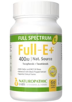 Full Spectrum Vit. E 400iu (+ Tocotrienols, Black Pepper, & MCT) - 60 Softgels