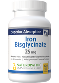 Iron Bisglycinate 25mg - 120 Caps + BONUS