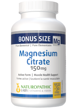 Magnesium Citrate 150mg - 180 + 60 Caps FREE