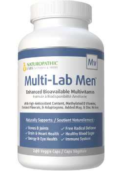 Multi-Lab Men's Bioavailable Daily Vitamin - 240 V-Caps