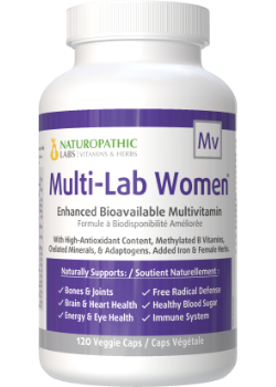 Multi-Lab Women's Bioavailable Daily Vitamin - 120 + 60 V-Caps FREE