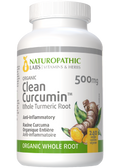 Organic Clean Curcumin (Whole Turmeric Root) 500mg - 240 + 60 V-Caps FREE