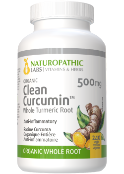 Organic Clean Curcumin (Whole Turmeric Root) 500mg - 240 + 60 V-Caps FREE