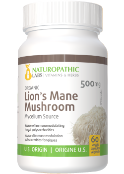 Lion's Mane Mushroom (Organic) 500mg - 60 V-Caps + BONUS