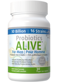 Probiotics Alive For Men 50 Billion (Plus FOS Prebiotic) - 30 V-Caps