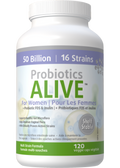 Probiotics Alive For Women 50 Billion (Plus FOS Prebiotic) - 120 + 30 V-Caps FREE