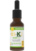 Vitamin D3 + Vitamin K2 Drops Emulsified 1,000iu - 15ml