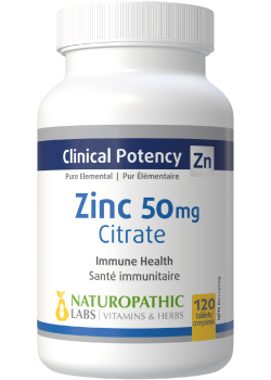 Zinc Citrate 50mg - 120 Tabs + BONUS