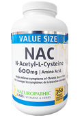 NAC (N-Acetyl-Cysteine) 600mg - 360 Caps + BONUS