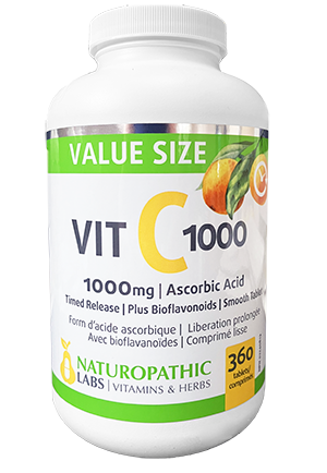 Vitamin C 1,000mg Timed Release - 360 Tabs + BONUS