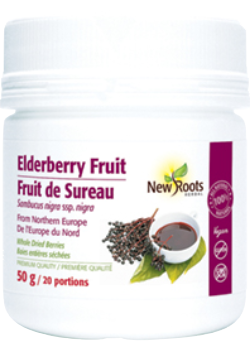 Elderberry Fruit (Whole Dried Berries) - 50g - New Roots