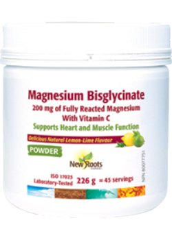 Magnesium Bisglycinate 200mg (Lemon-Lime) - 226g